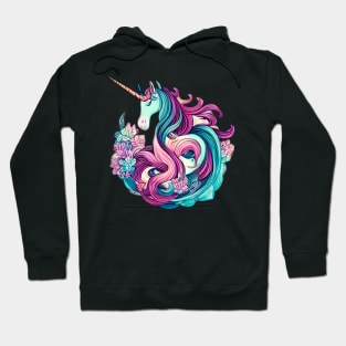 Cute girly unicorn design for all unicorn lovers Hoodie